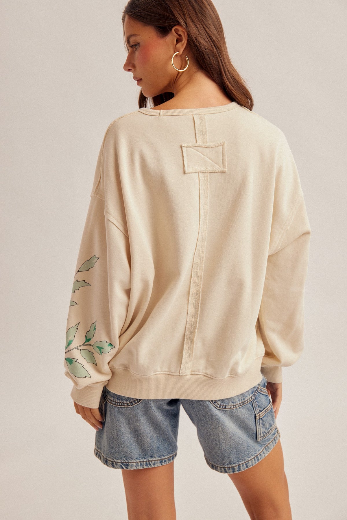 Barb Botanic Garden Print Sweatshirt