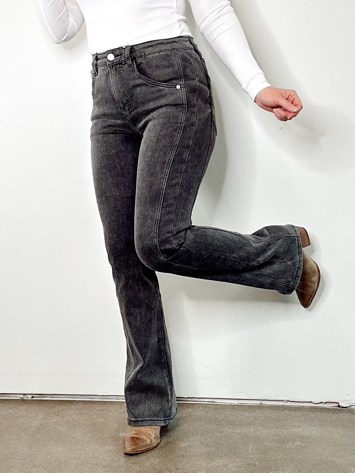 Ada High Rise Tummy Tuck Bootcut Jeans