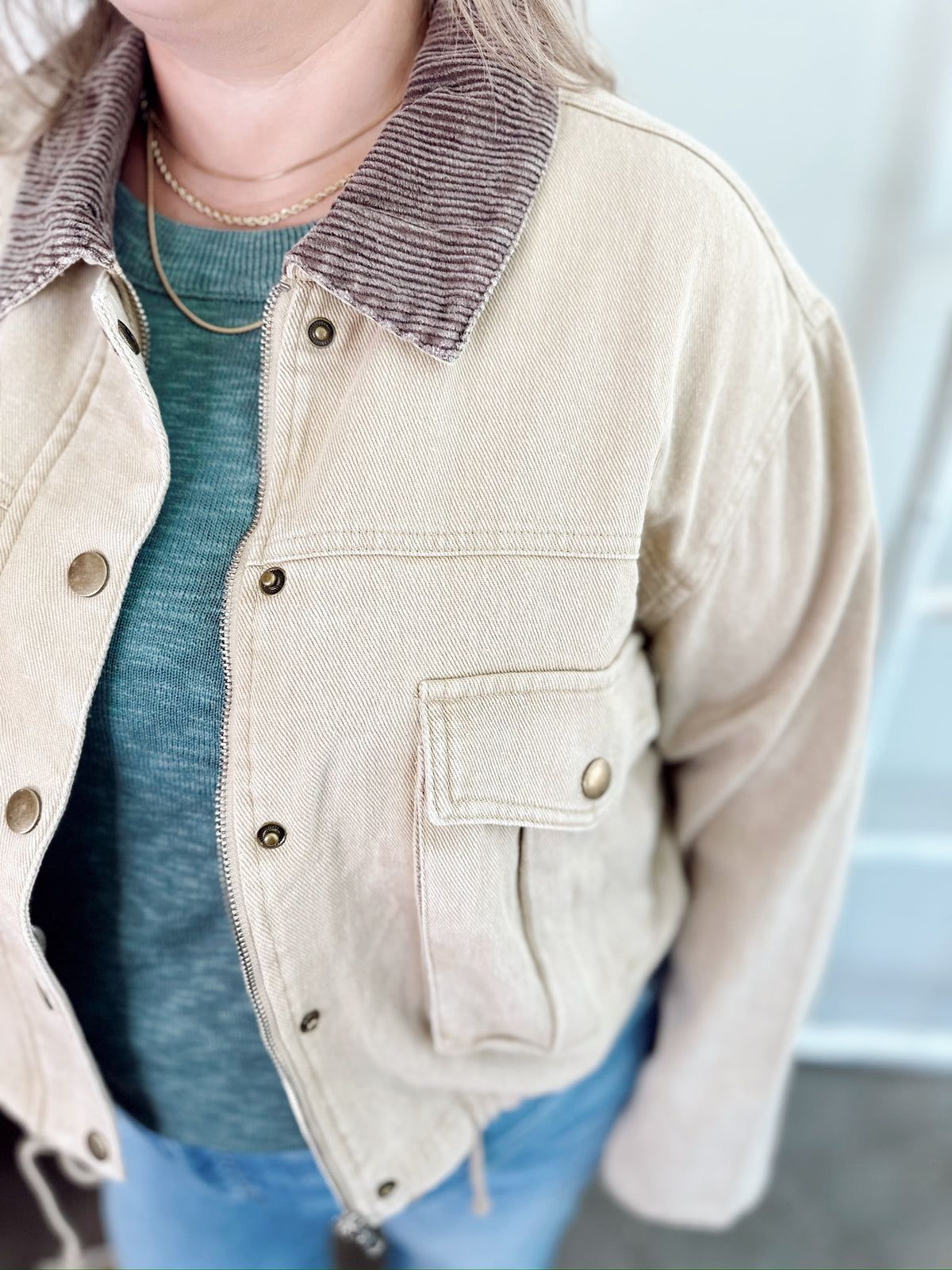 Mindee Corduroy Crop Jacket