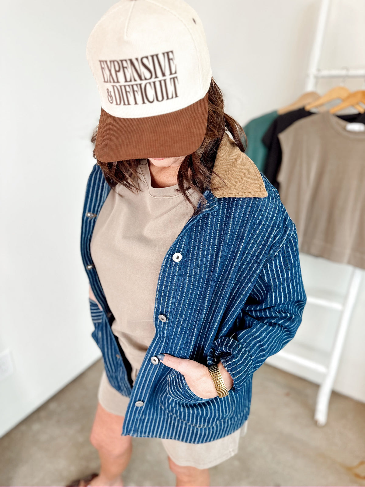 Stella Stripe Denim Shacket
