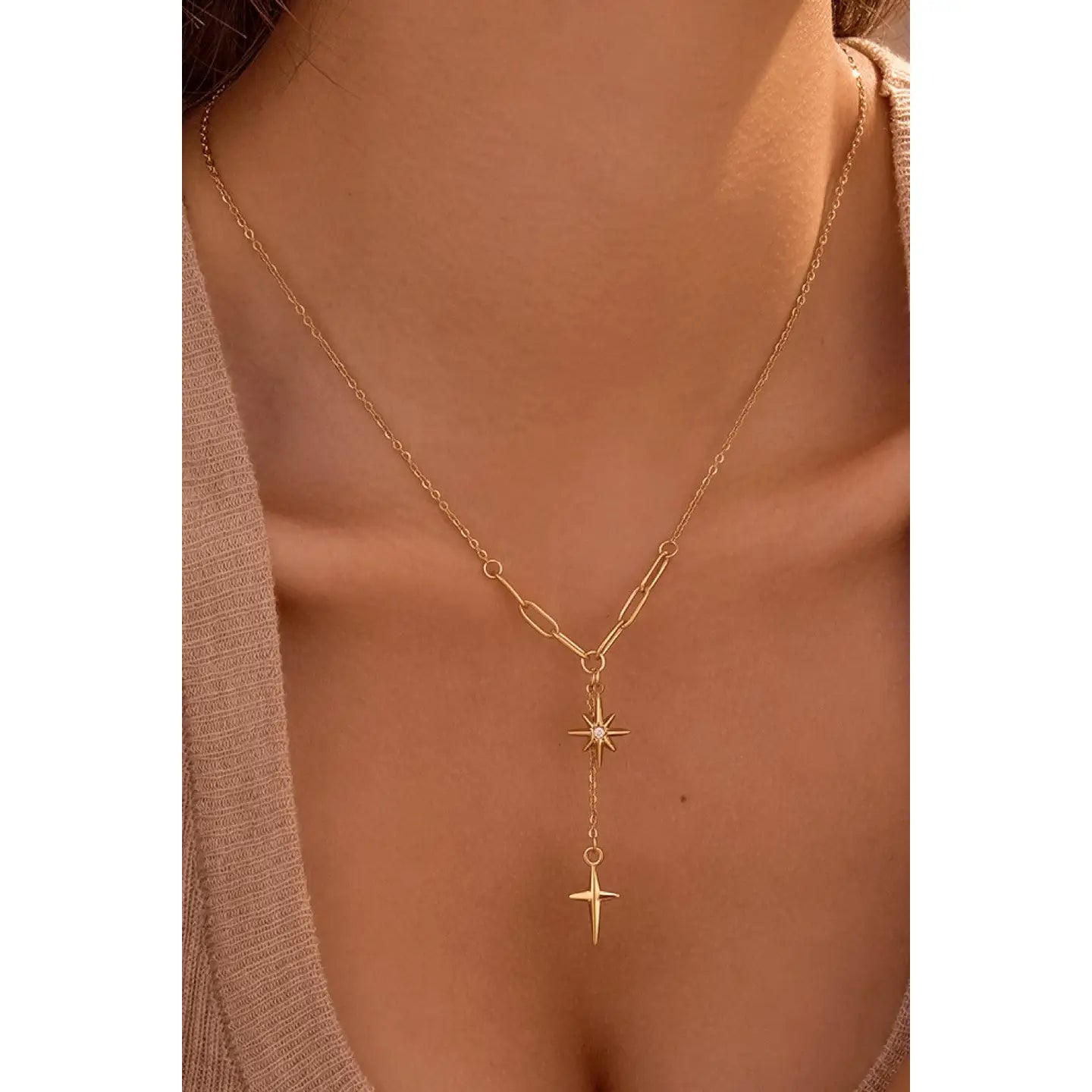 Starburst Charms Chain Necklace