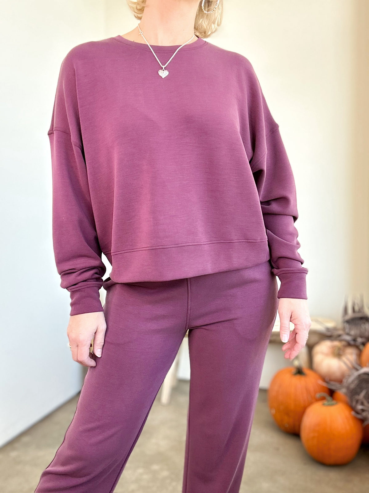 Shelley Sweatshirt Dark Plum