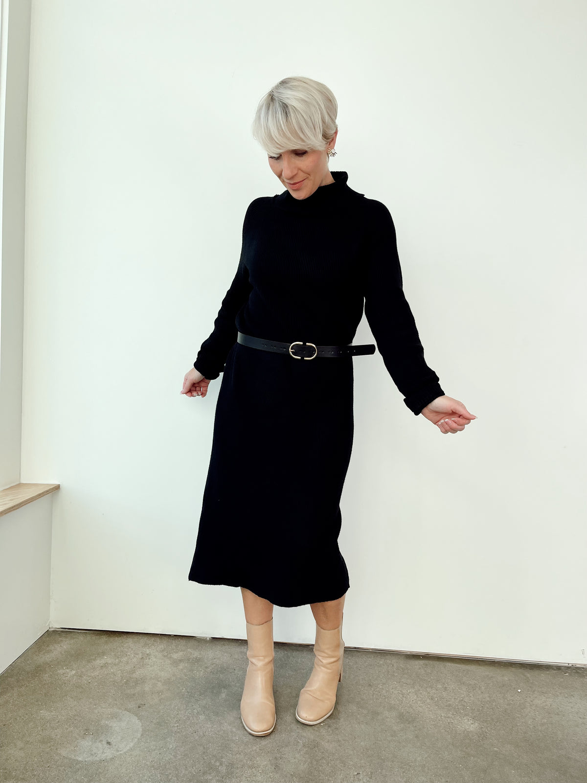 Tanya Turtle Neck Sweater Dress