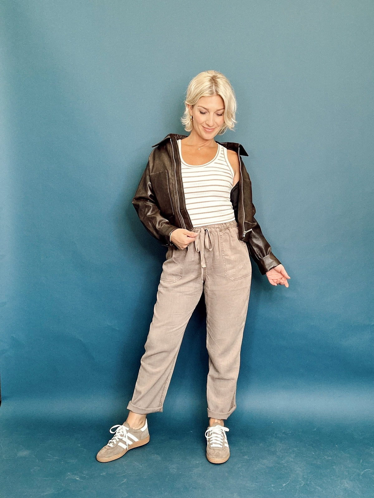 Hadley Vintage Faux Leather Jacket