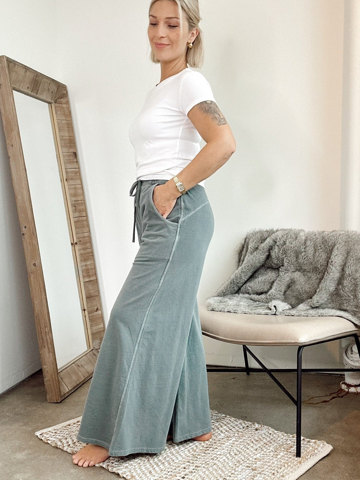 Lucy Terry Pants Ash Jade