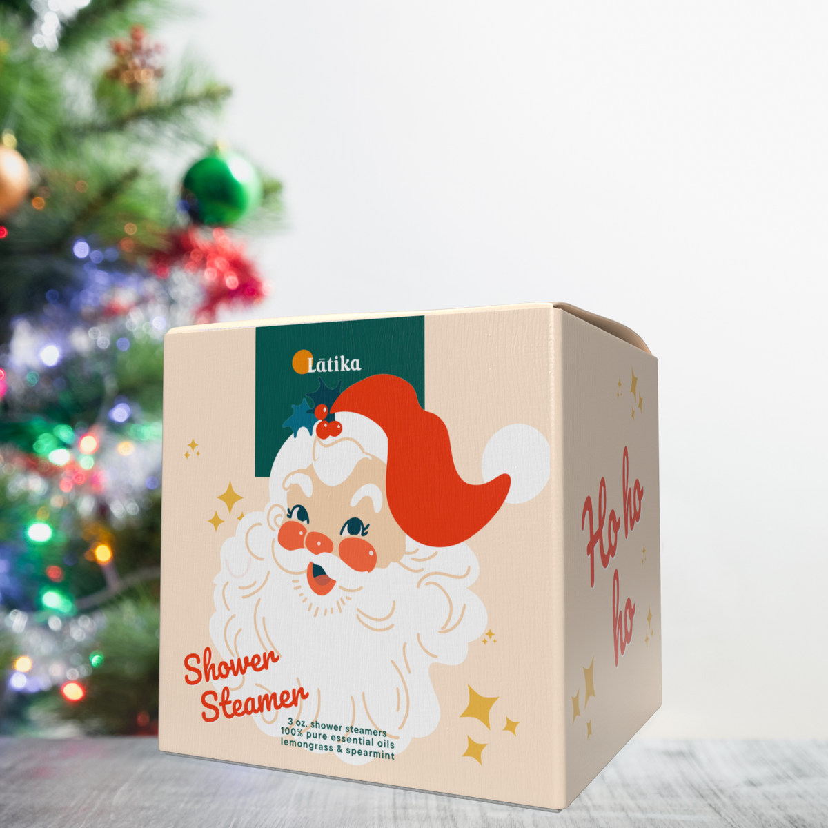 Shower Steamer Cube Santa