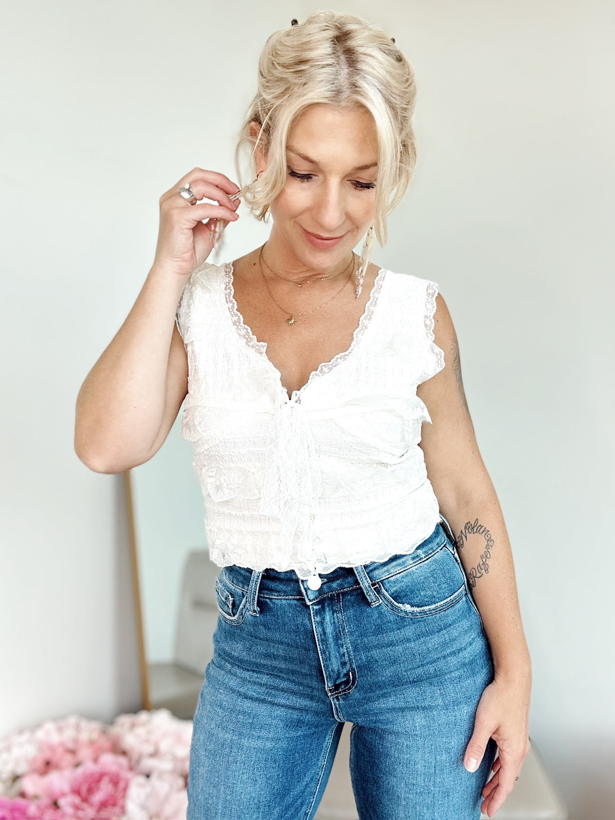 Regina Lace Crop Top