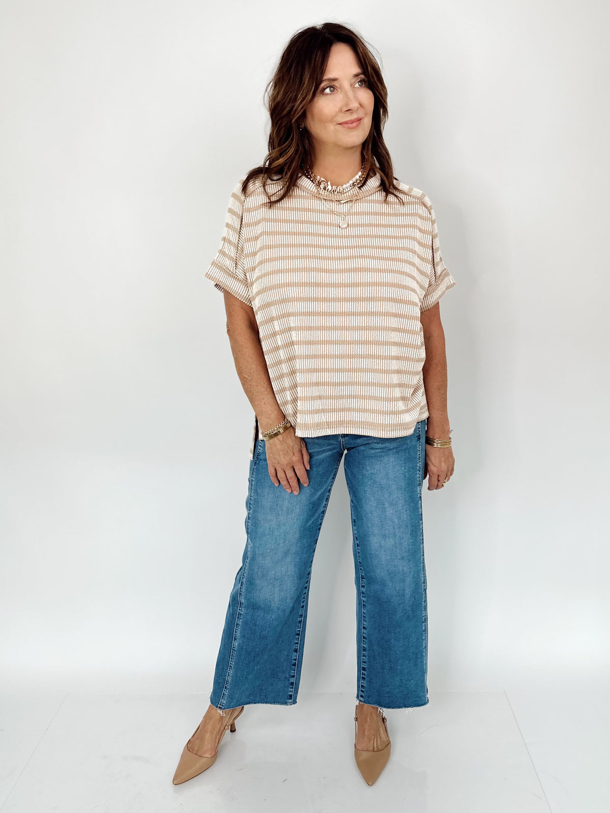 Vicki Rib Striped Top