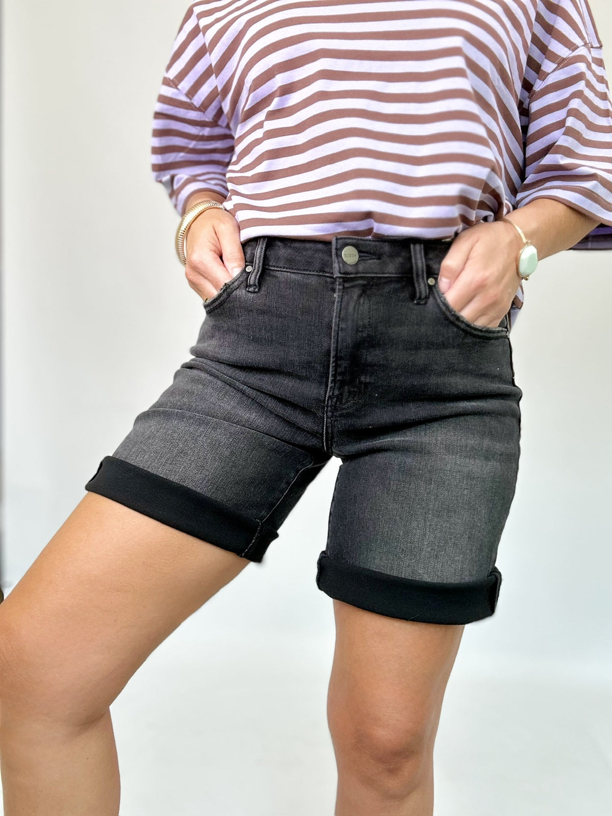 Lyla High Rise Bermuda Shorts