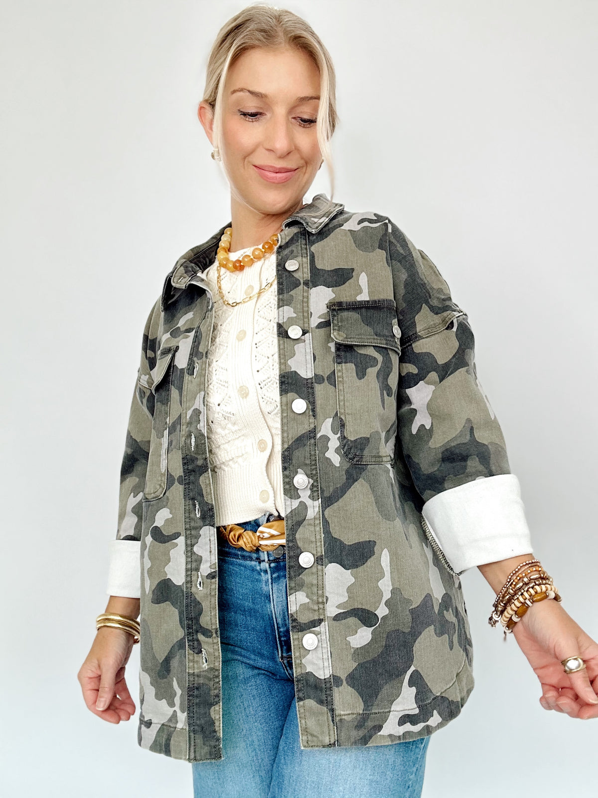 Juno Camouflage Shacket