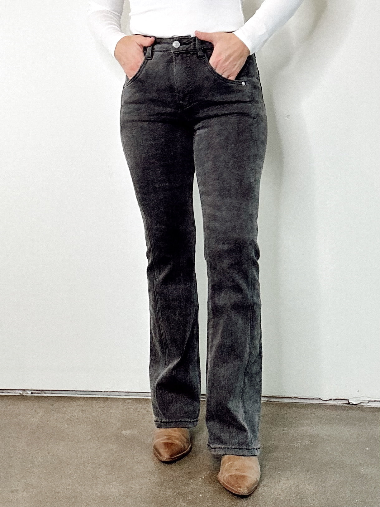 Ada High Rise Tummy Tuck Bootcut Jeans