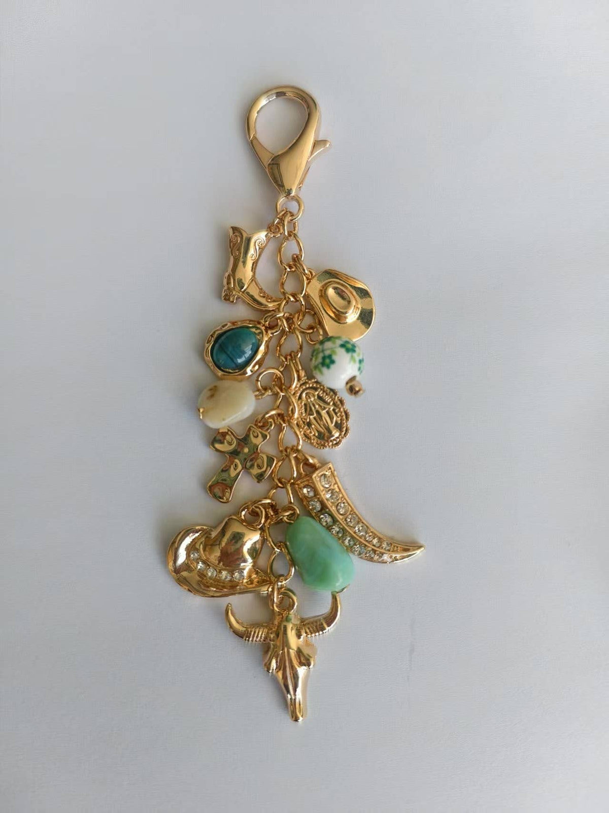 Western Porcelain Bag Charm