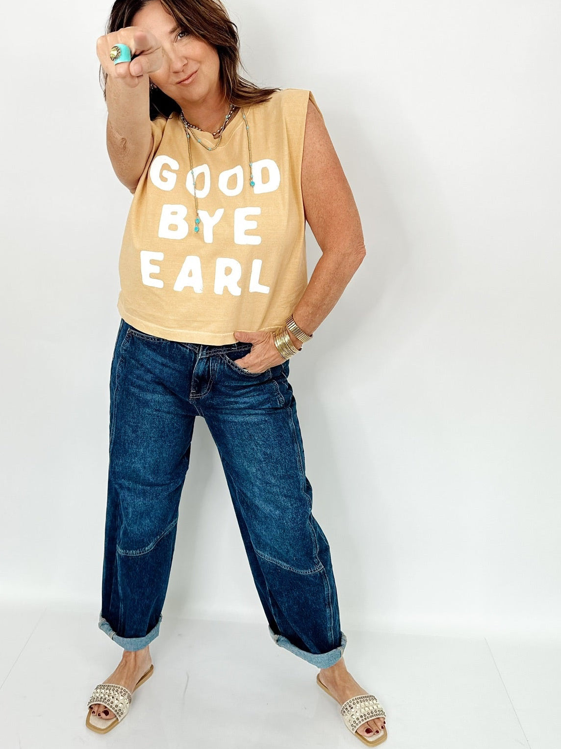 Mimi High Rise Low Curve Crop Barrel Jeans