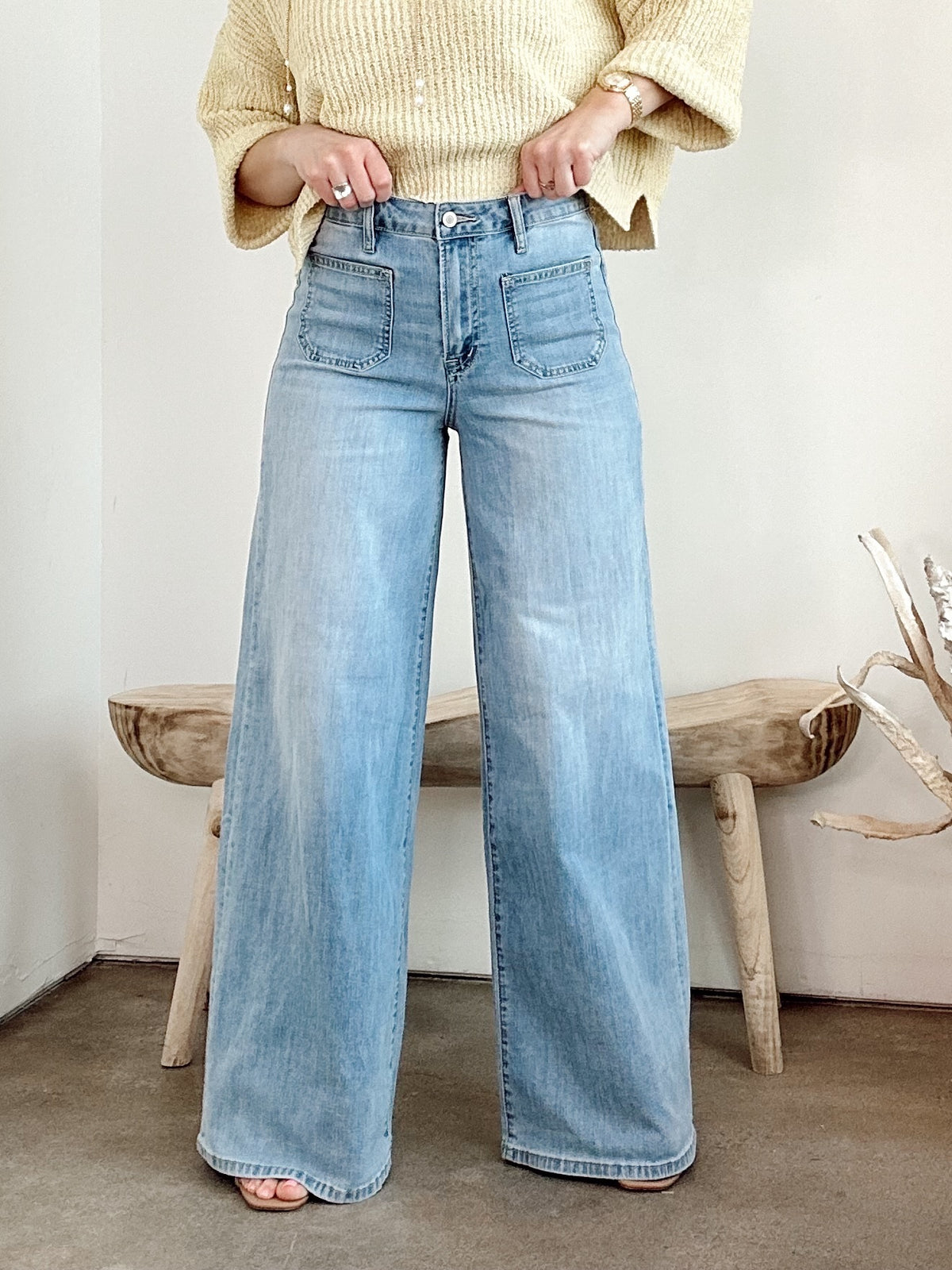 Hayes High Rise Wide Leg Jeans