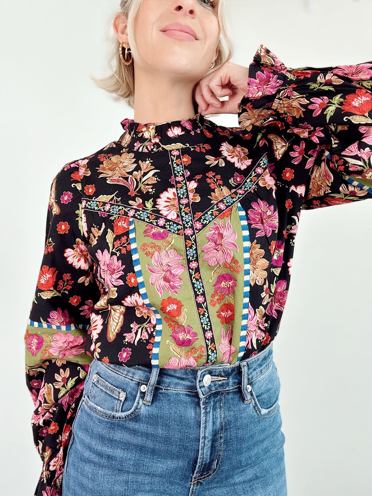 Marney Floral Print Top