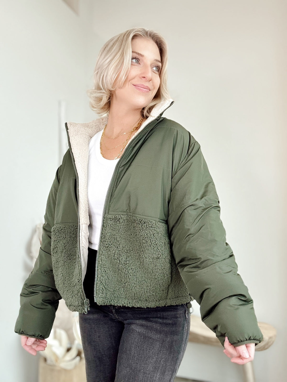 Shelby Sherpa Puffer Jacket