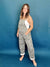 Rylie Denim Overall Animal Print