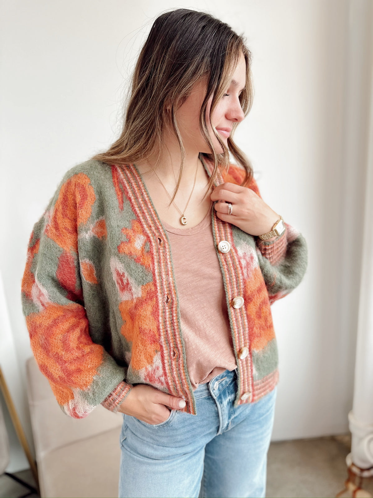Olivia Floral Cardigan