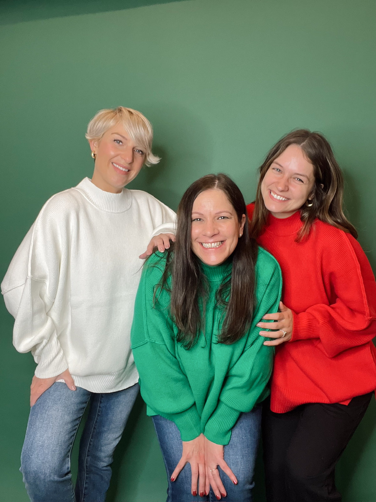 Allison Oversized Sweater Emerald Green