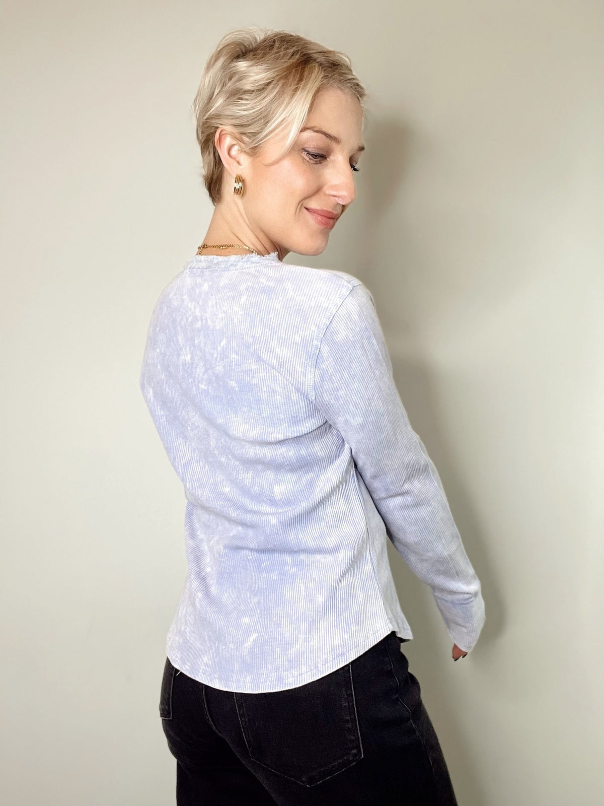 Keela Washed Thermal Henley Top