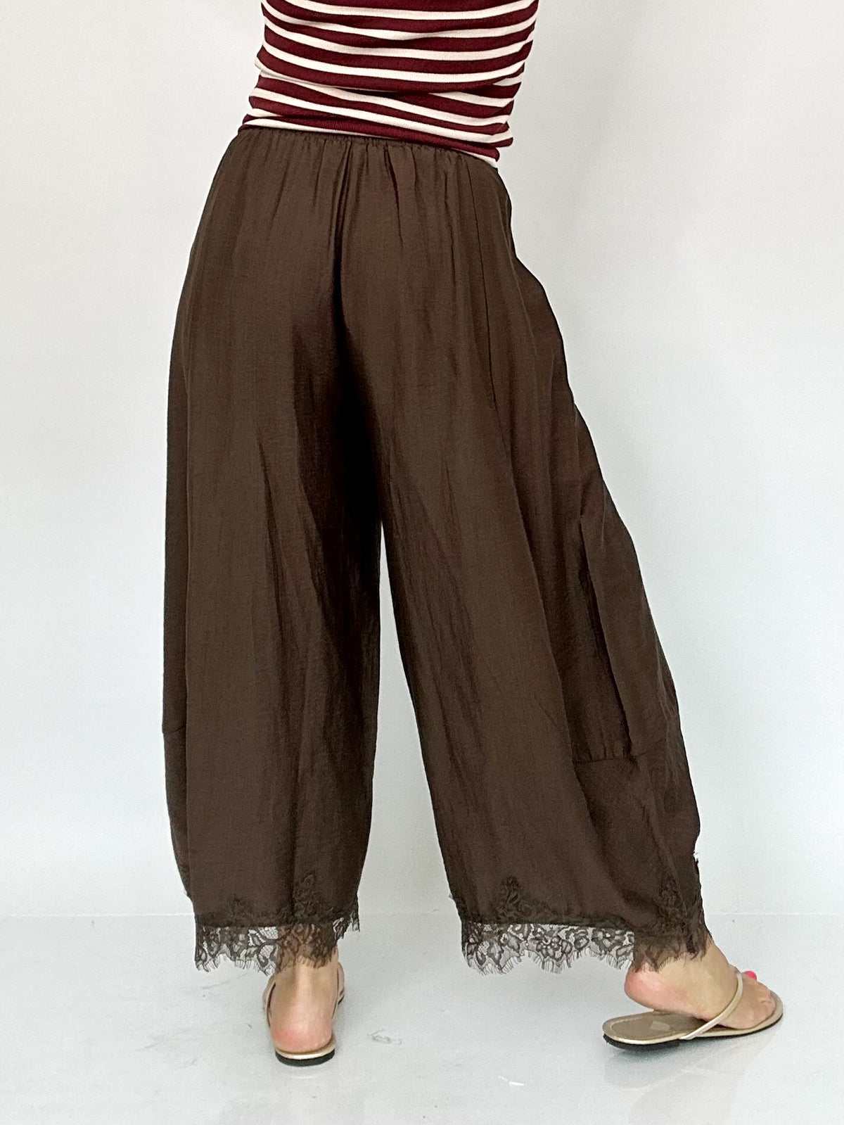 Lorelei Barrel Fit Pants Dk. Brown