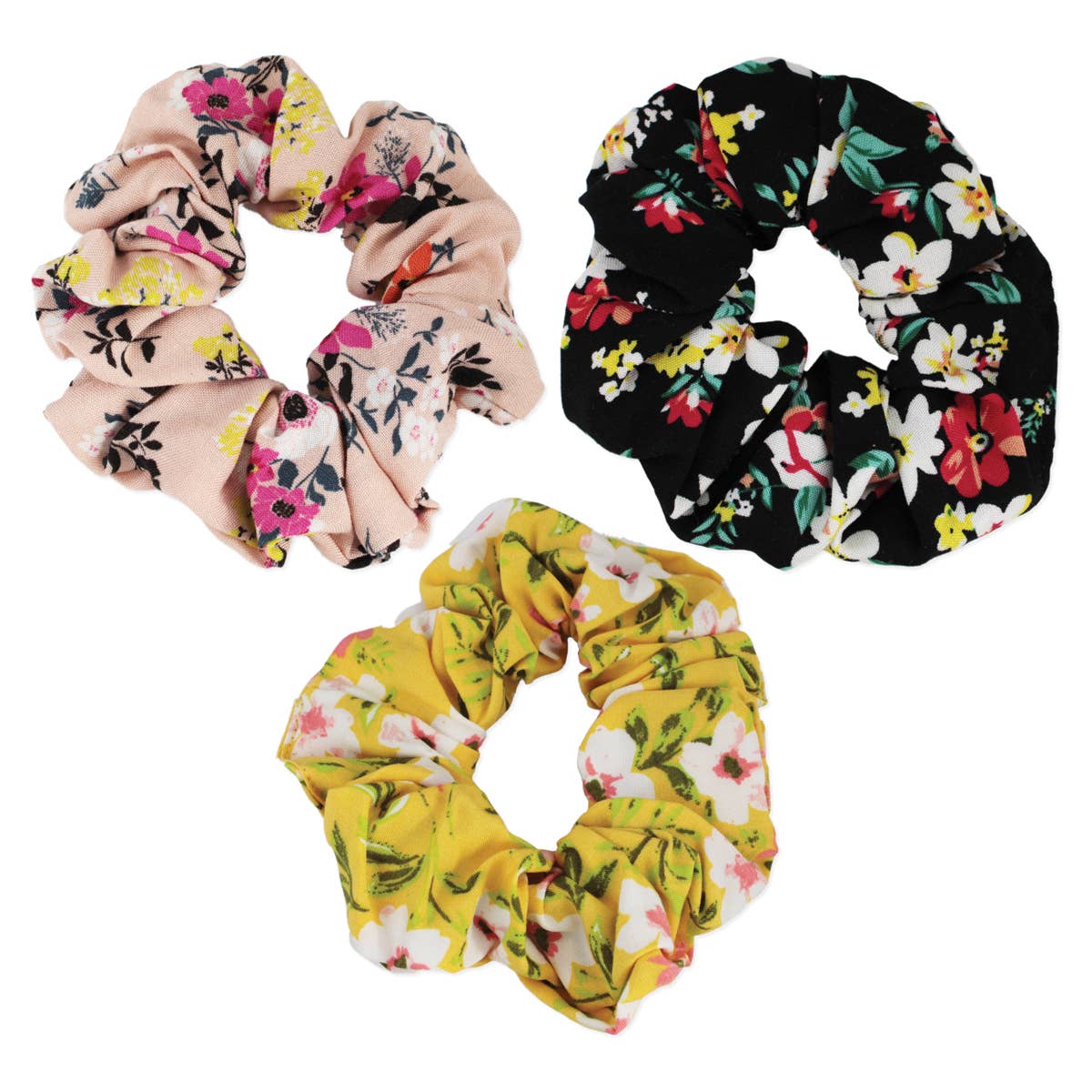 Posy Floral Print Scrunchies