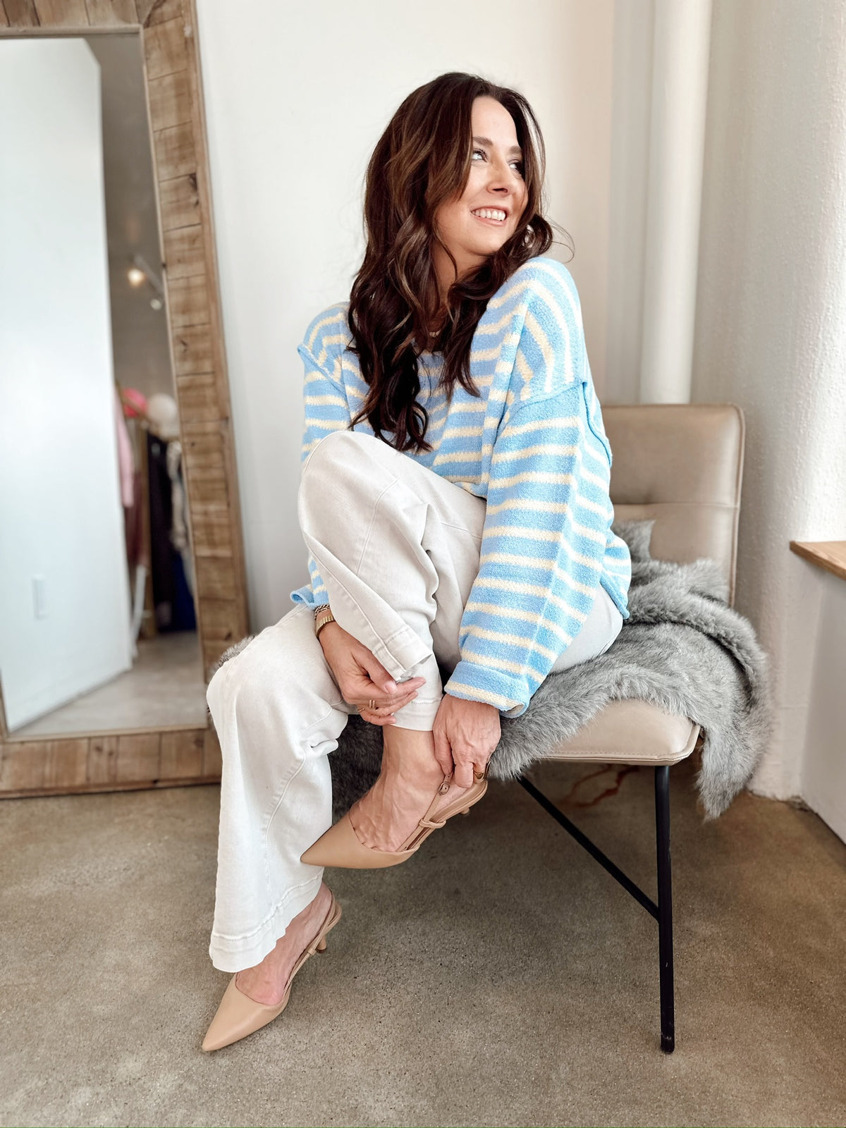 Millie Striped Oversized Knit Sweater