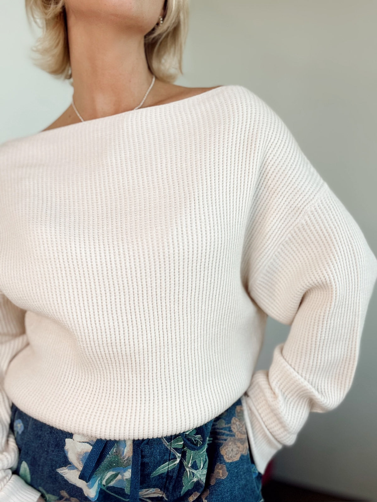Marie Off Shoulder Top Ivory