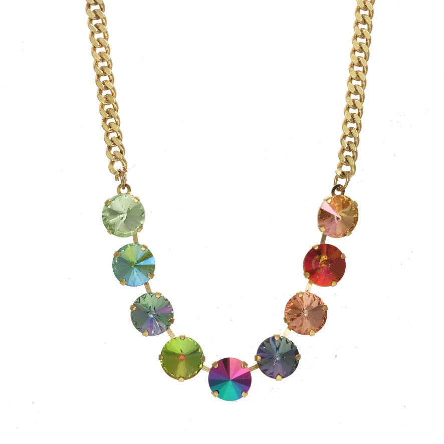 TOVA Mini Sofia Necklace in Watermelon: Watermelon mix