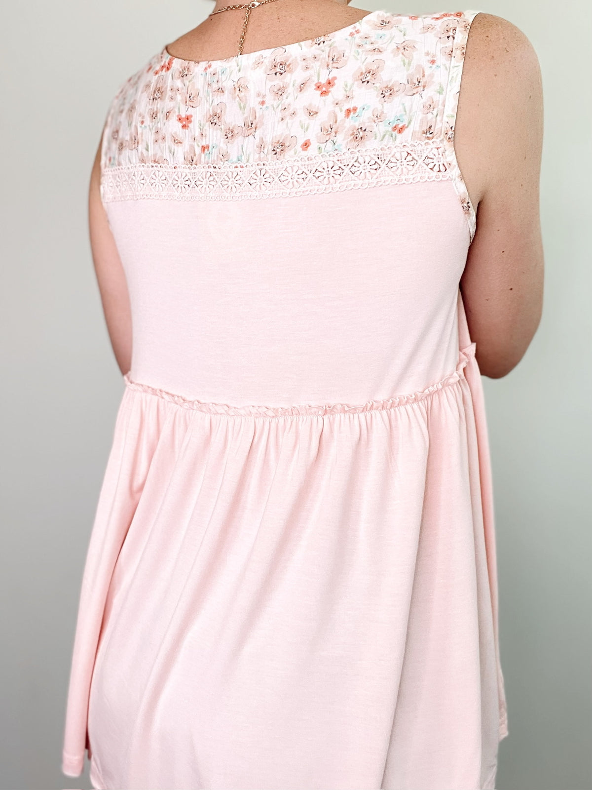 Macy Floral Top Pink