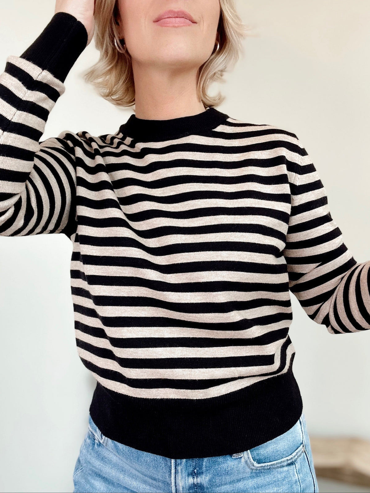 McKinley Stripped Crop Sweater