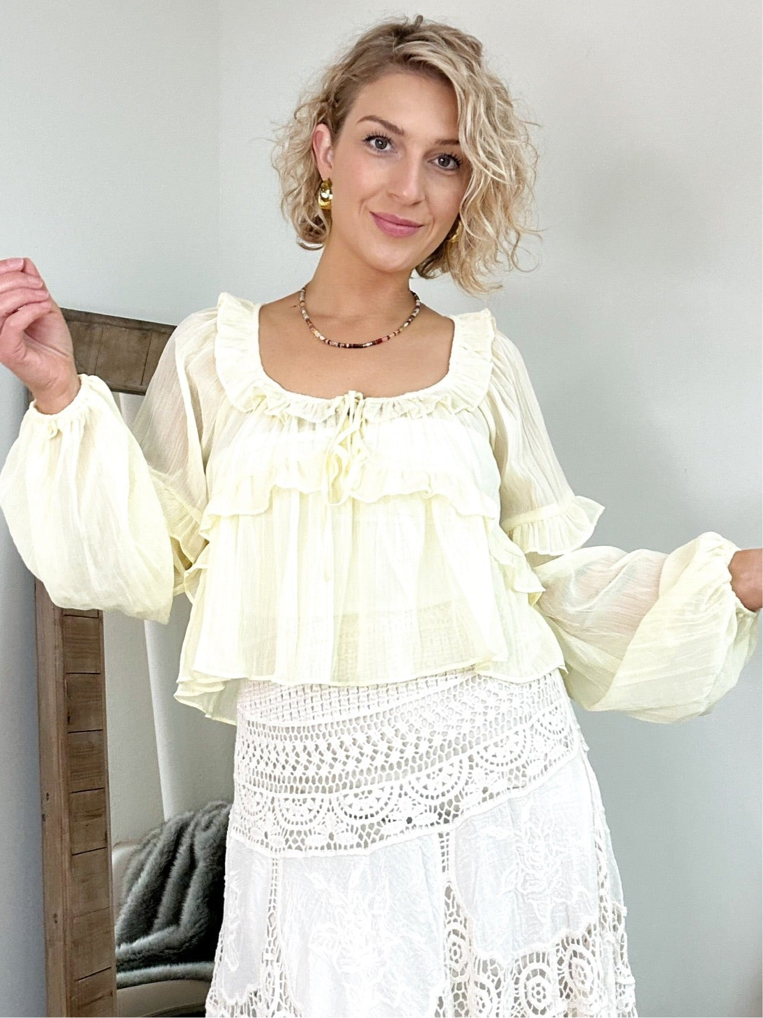 Rebecca Ruffle Blouse