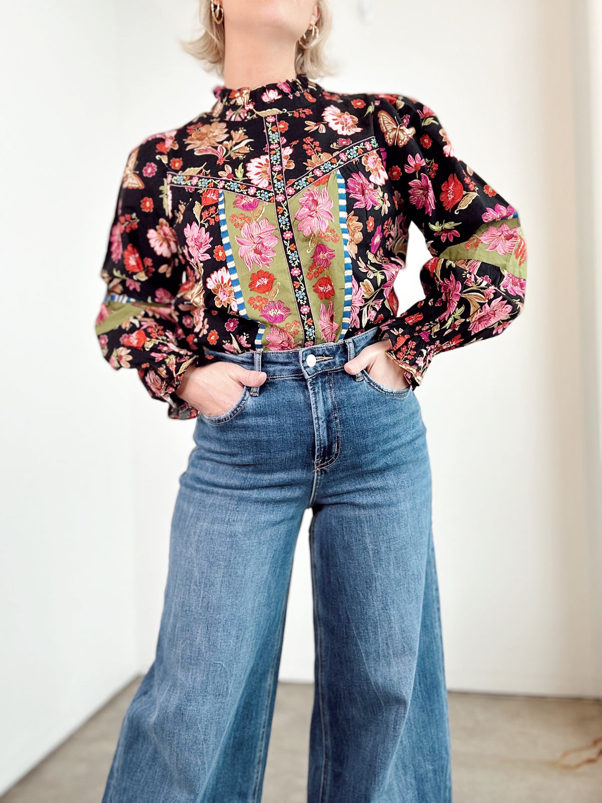 Marney Floral Print Top