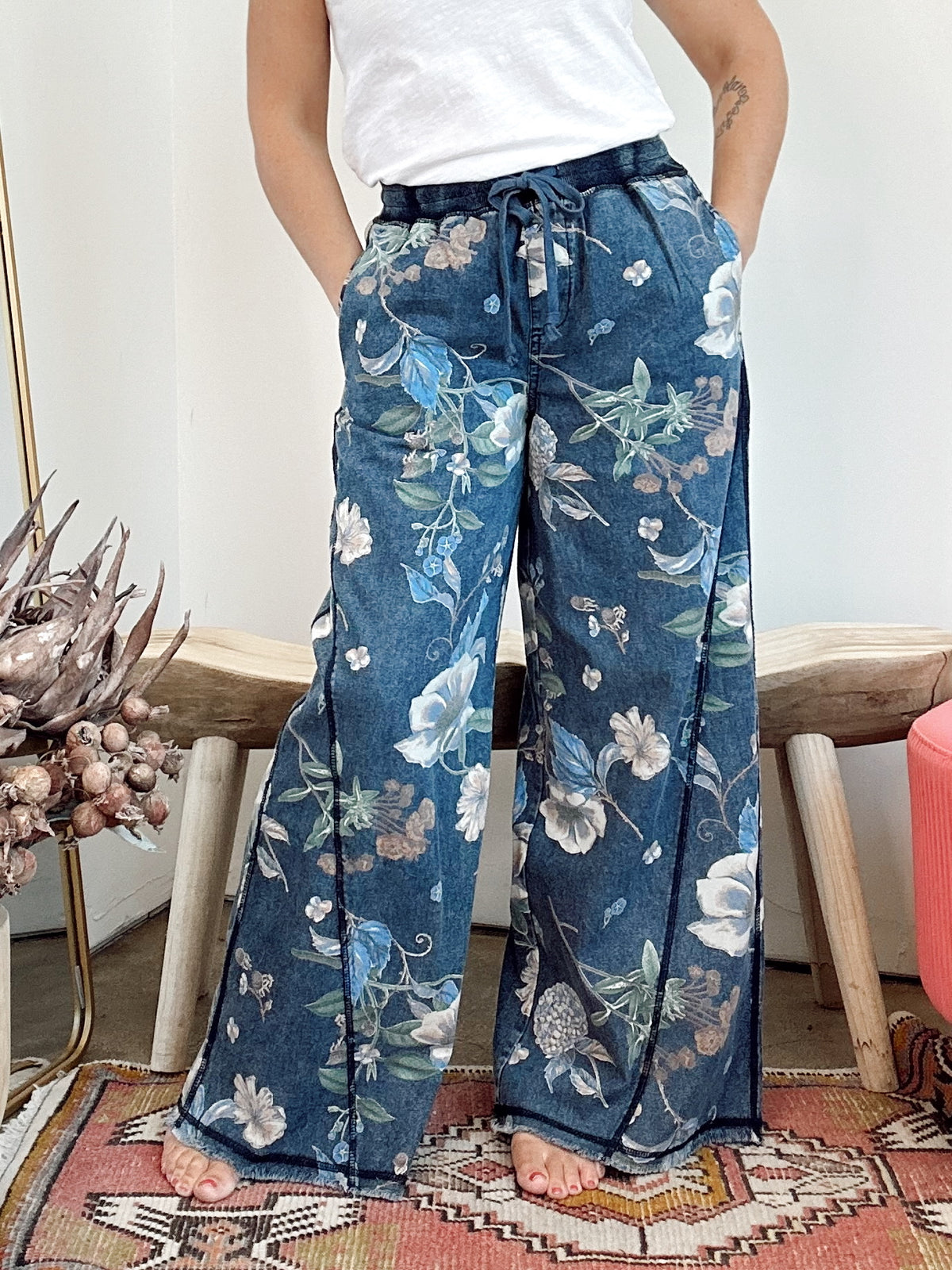 Fianna Flower Print Pants