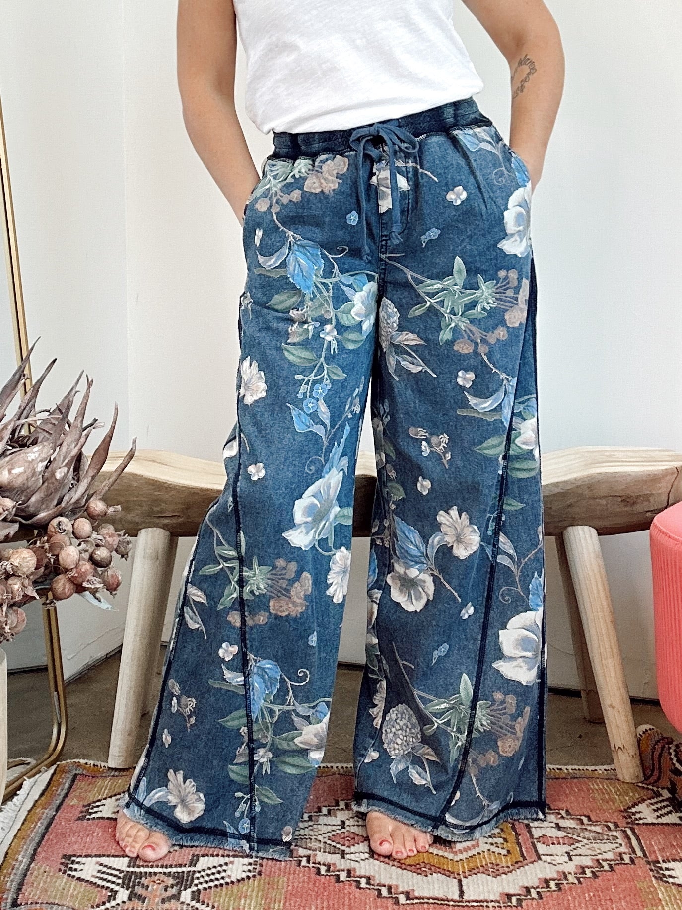 Fianna Flower Print Pants