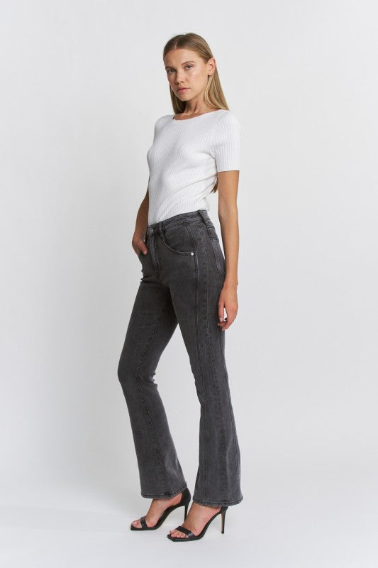 Ada High Rise Tummy Tuck Bootcut Jeans
