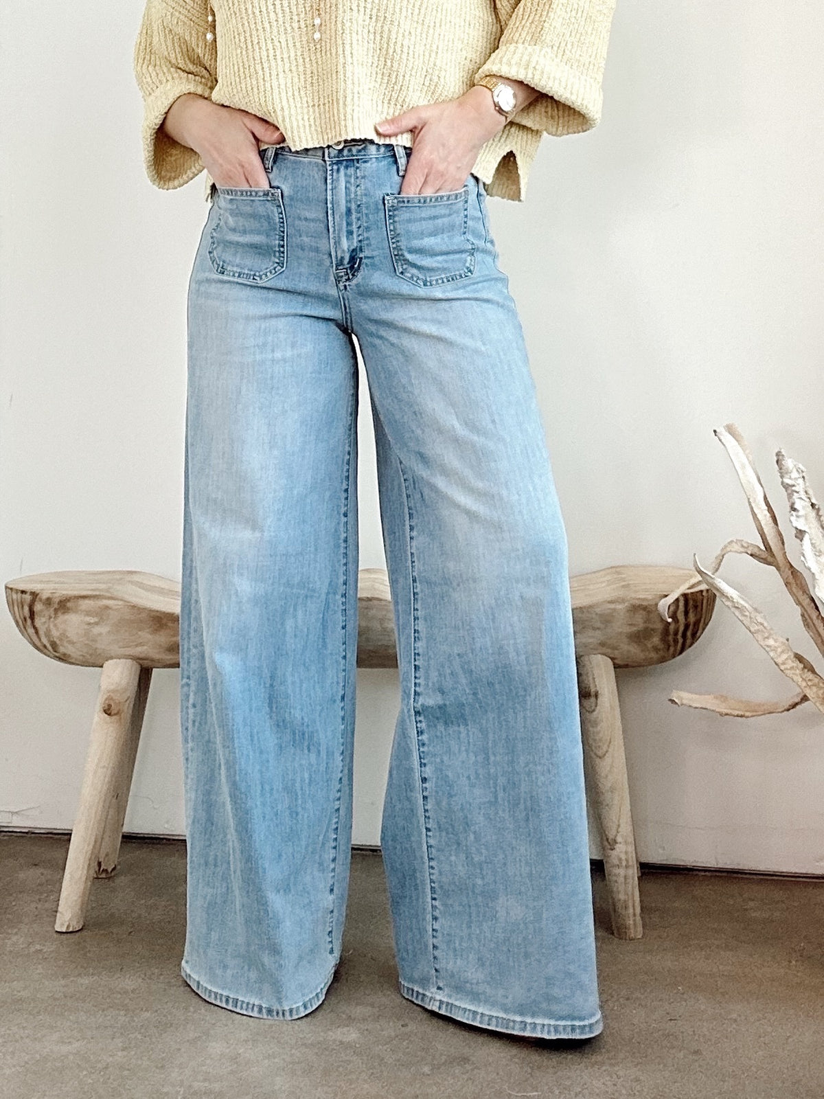Hayes High Rise Wide Leg Jeans