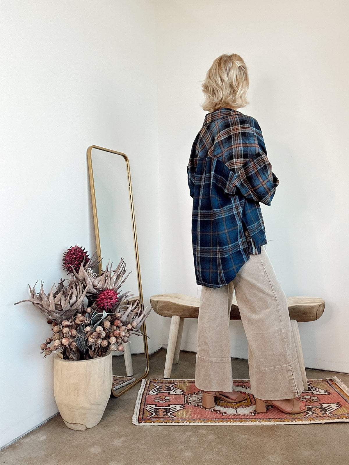 Dylan Flannel Shirt Navy