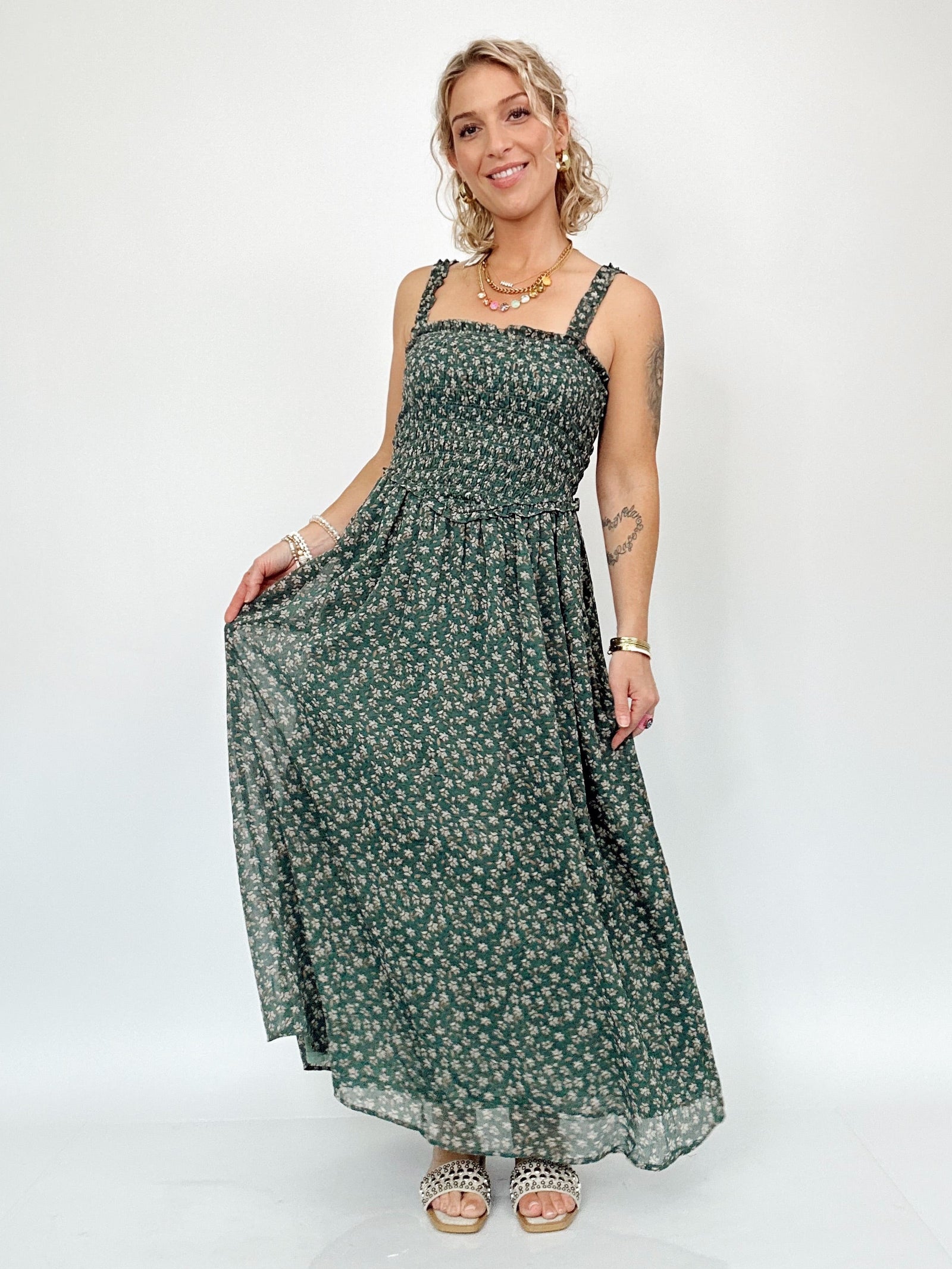 Riley Floral Midi Dress