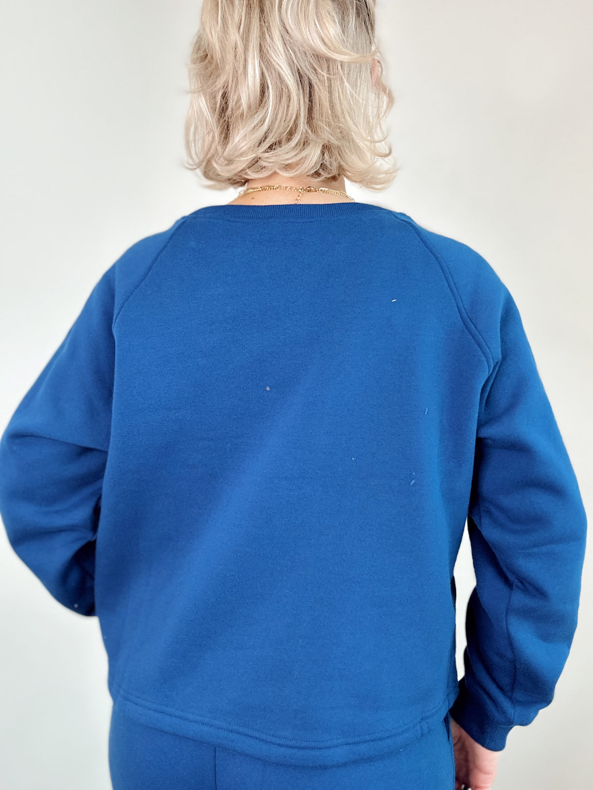 Kara Pullover &amp; Sweatpant Set Lt. Navy