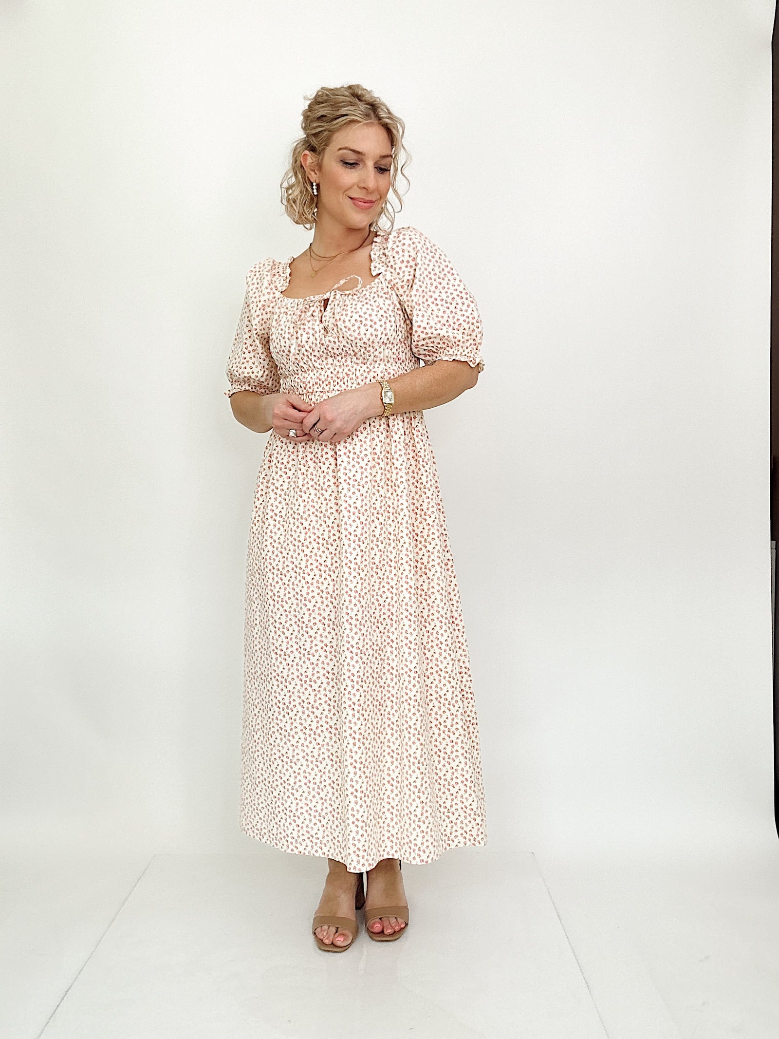 Cara Floral Midi Dress