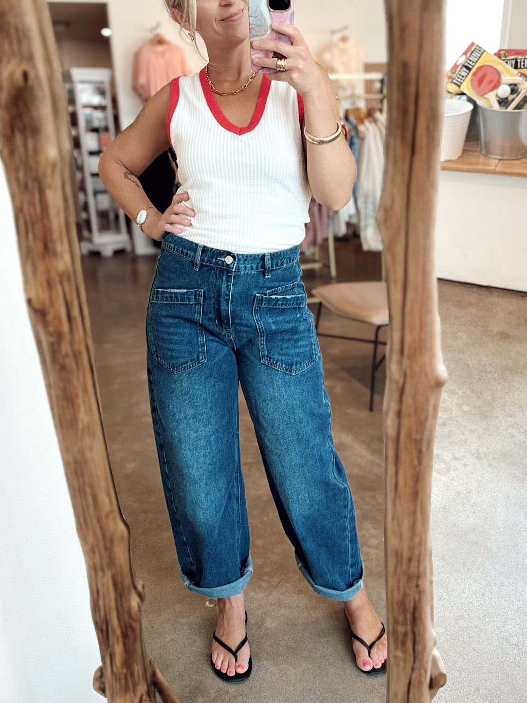 Sadie Semi Barrel Jeans