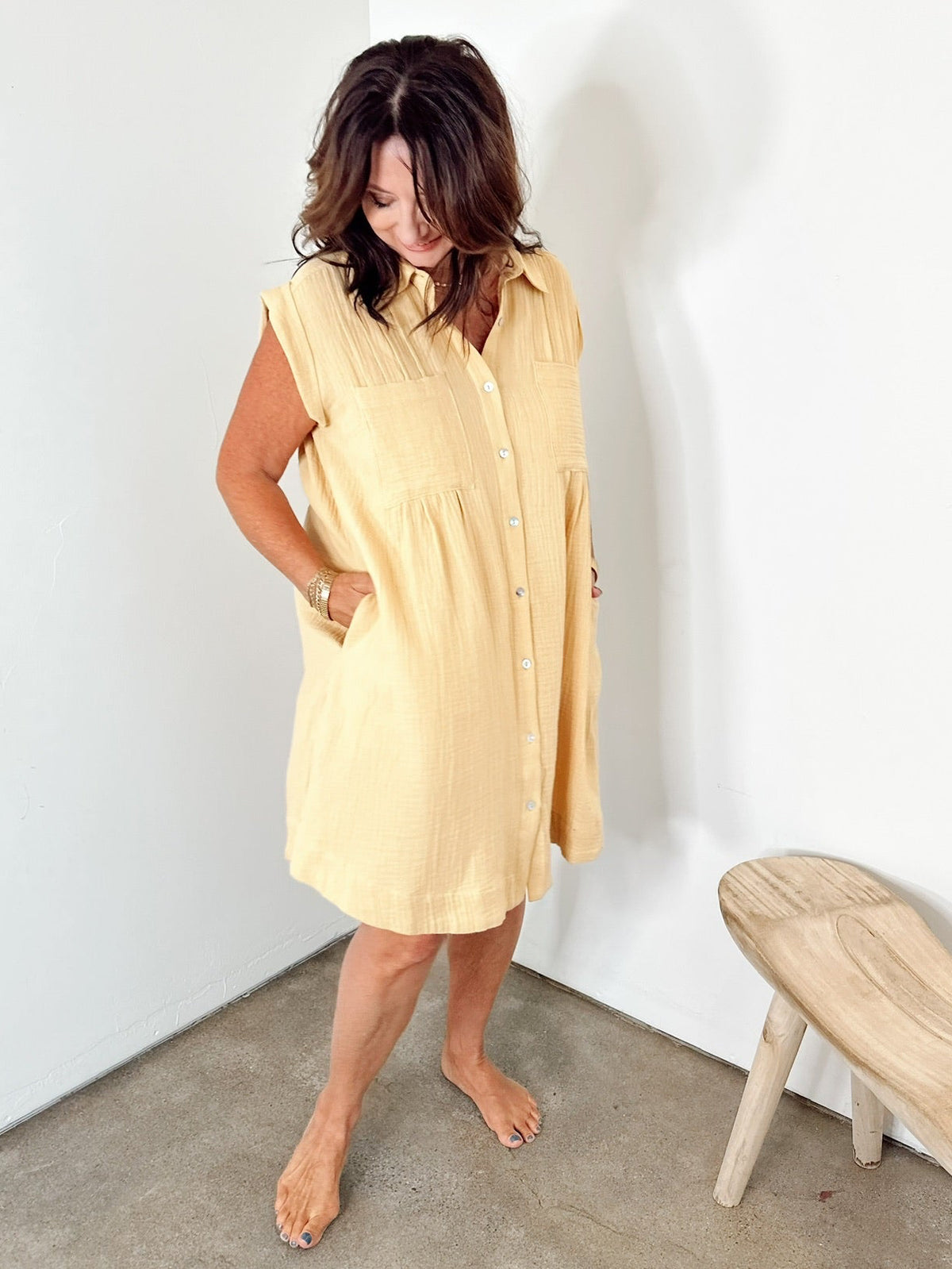 Tiffany Tunic Dress Eggnog