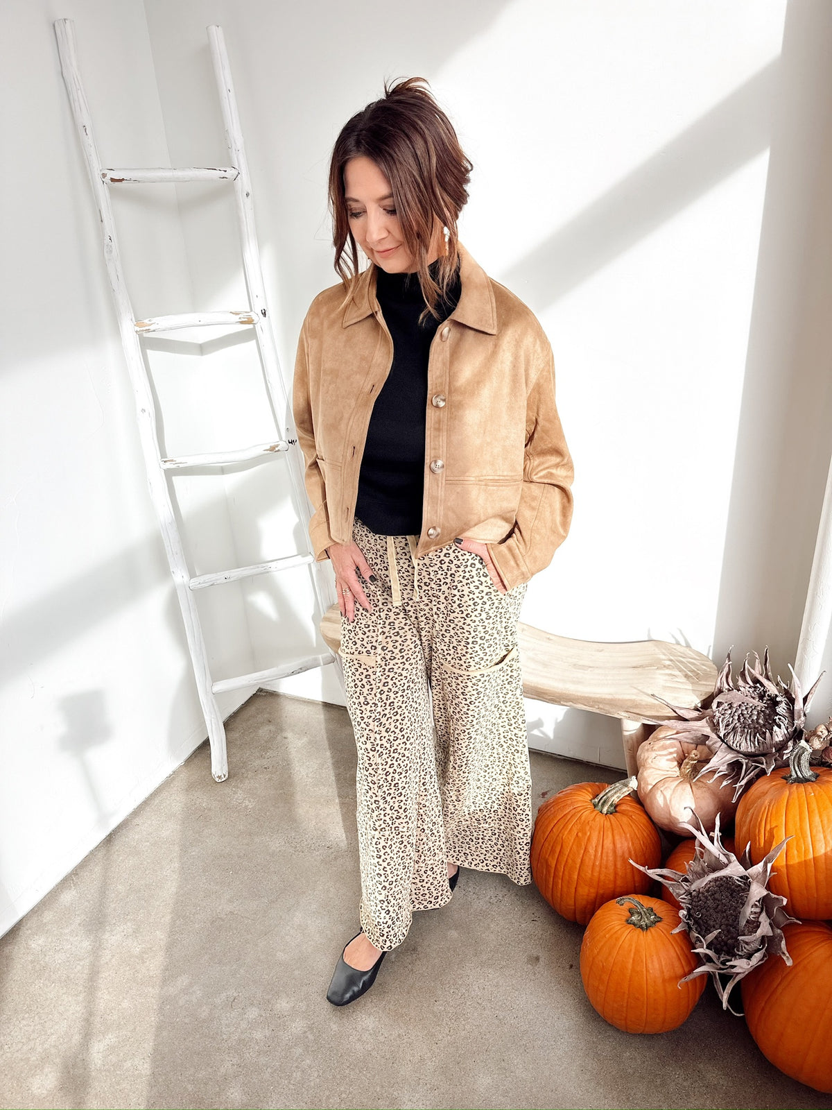 Sadie Suede Cropped Jacket