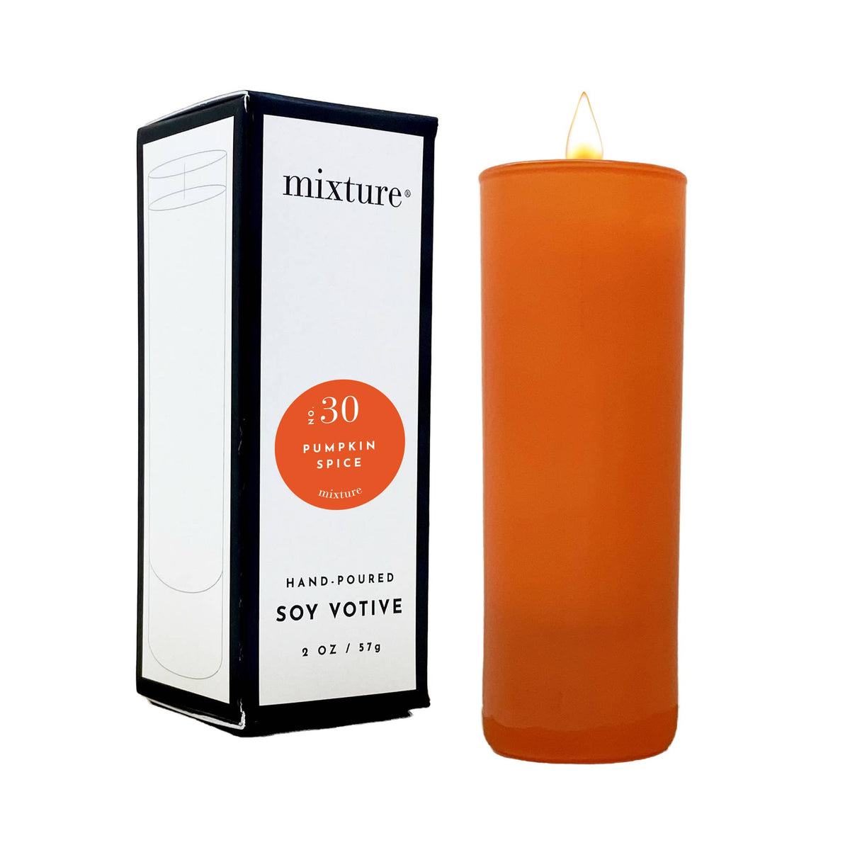 2 oz Orange Votive: No 30 Pumpkin Spice