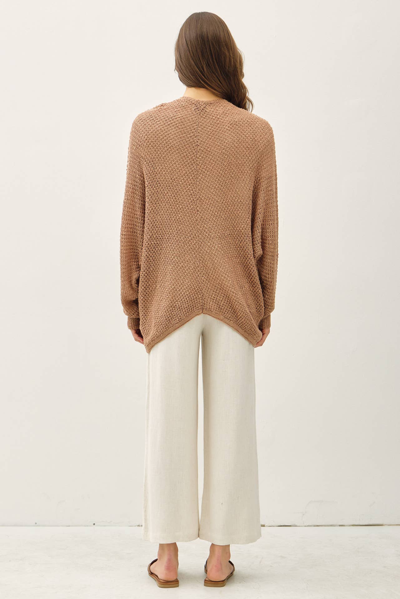 Kaia Open Front Cardigan Latte