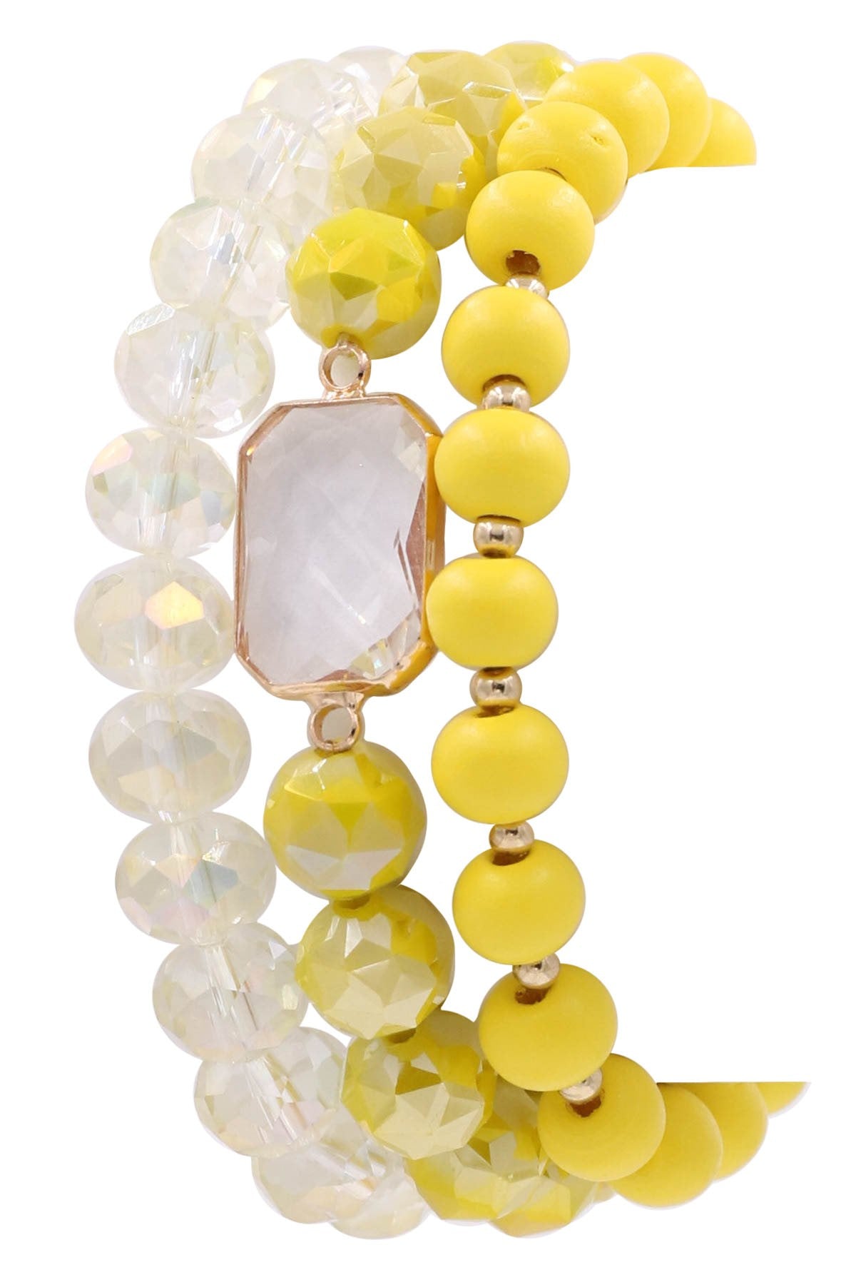 Faceted Bead Bracelet Set 43683