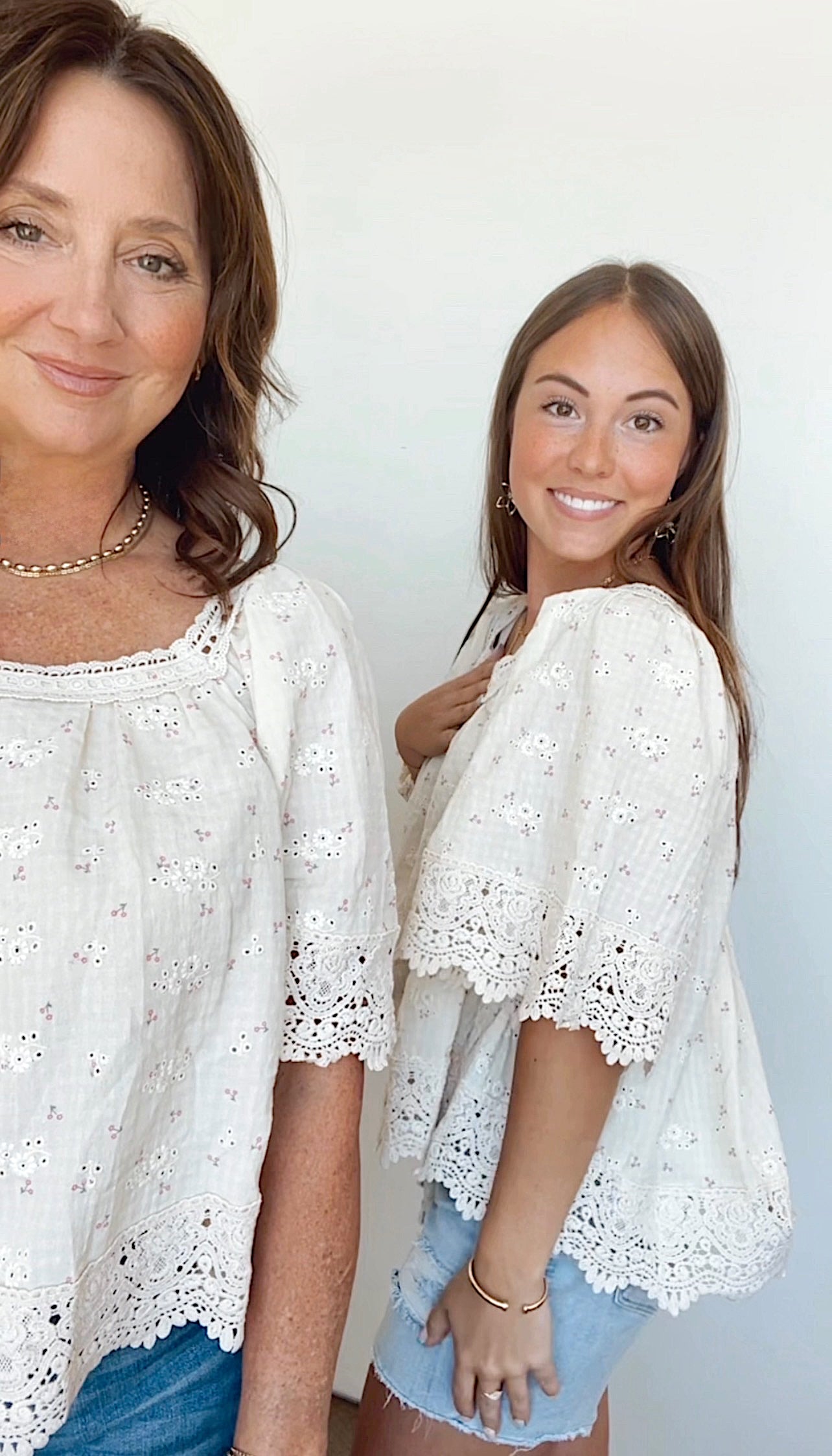 Betsy Flower Eyelet & Lace Top