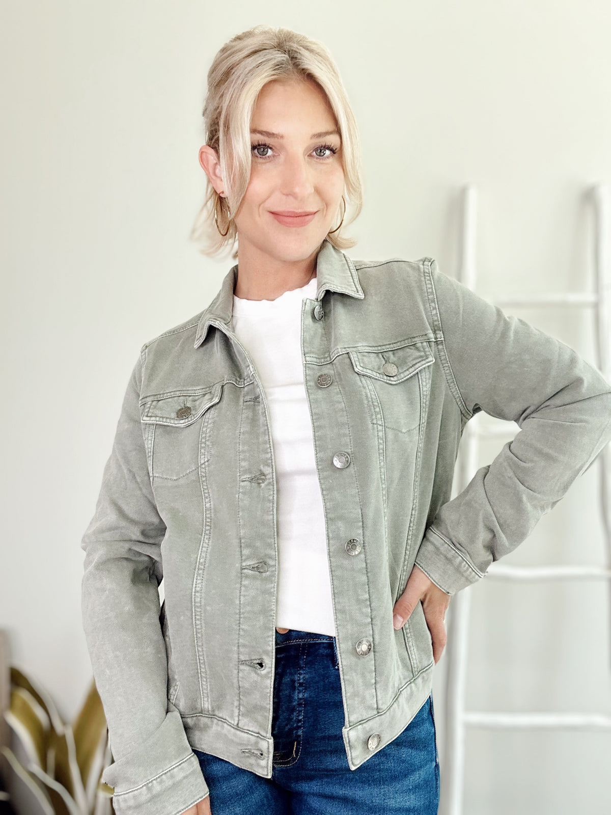 Tiffany Trucker Jacket Olive