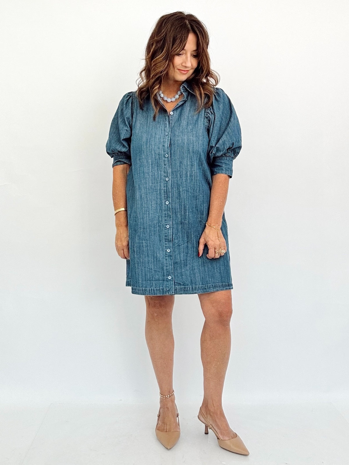 Jasmine Puff Sleeve Mini Dress